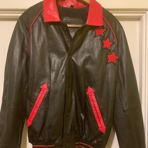 Michael Hoban Black Men’s M Lambskin Leather Coat